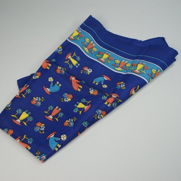 Vintage Square Scarf Handkerchief - Picture 5 of 7